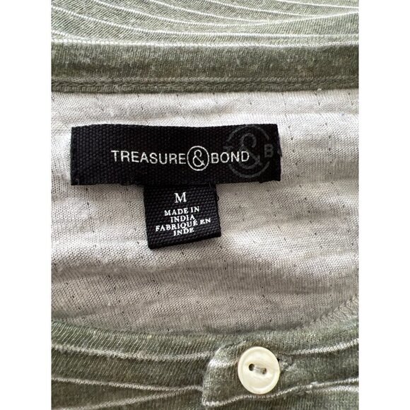 TREASURE & BOND long sleeve pullover top size Medium - Picture 3 of 3